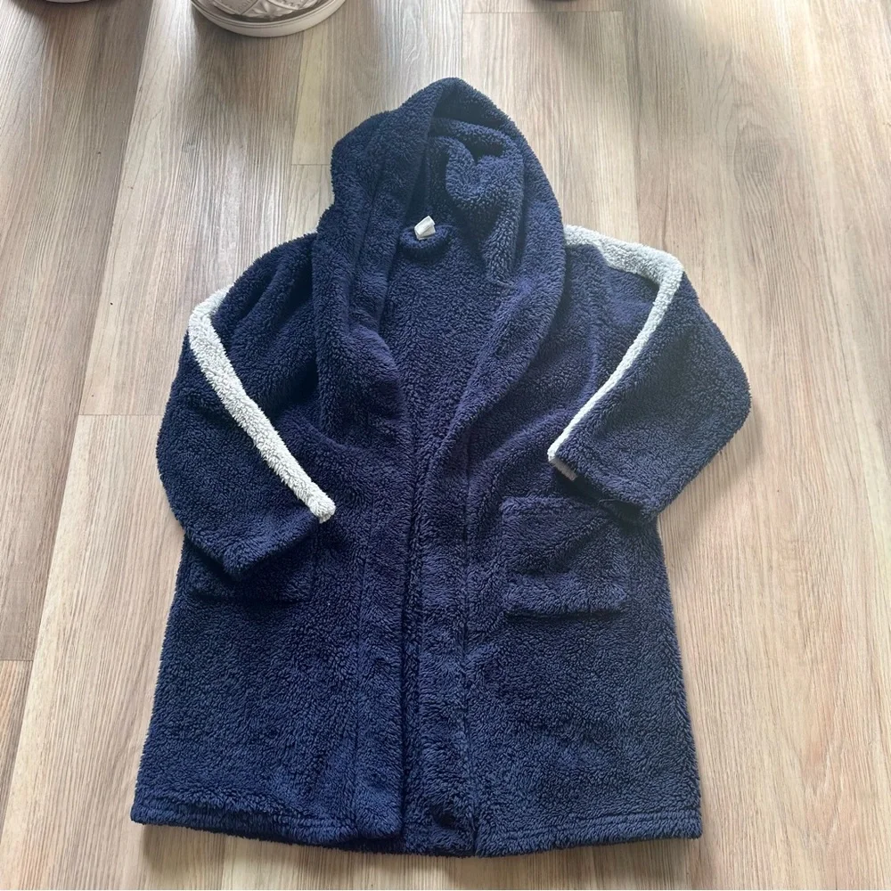 Gymboree Boys Navy Kids Thick fleece Robe 7-8